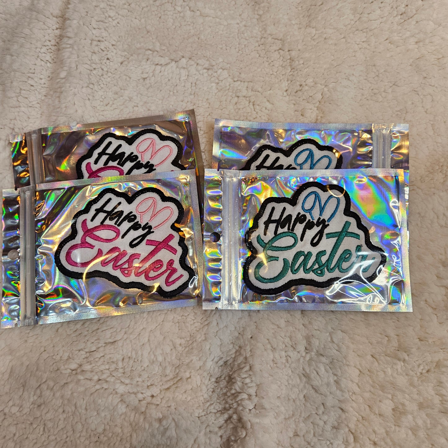 Embroidered Easter patches