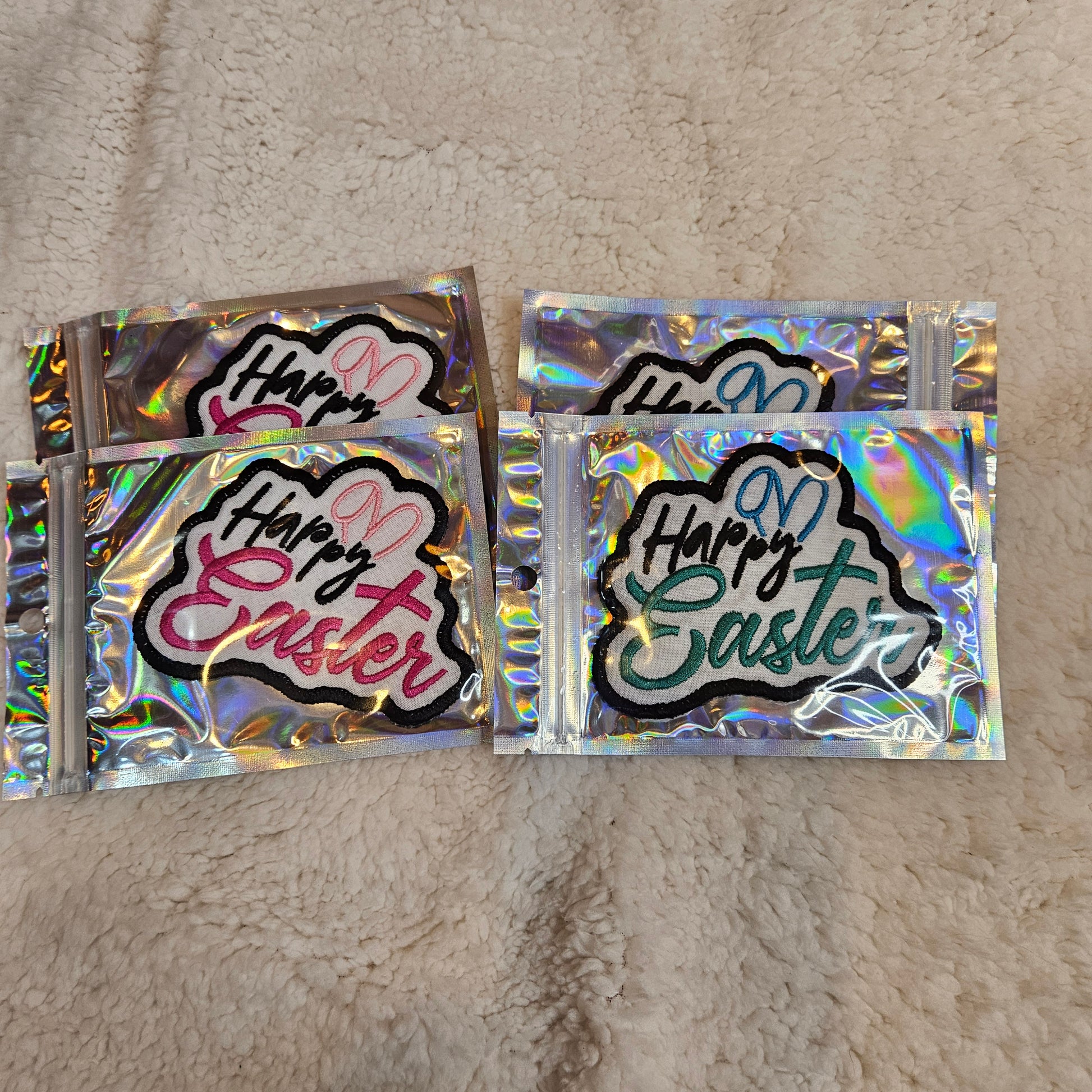 Embroidered Easter patches