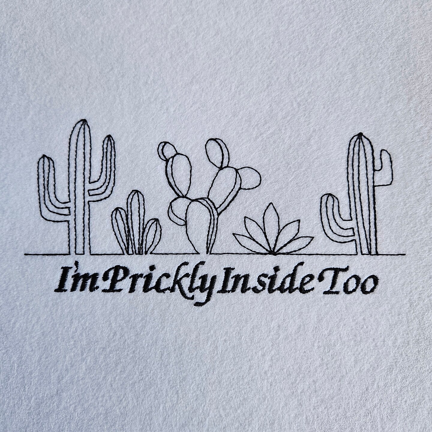 I’m Prickly Inside Too Embroidered Comfort Colors T-Shirt | Funny Cactus Shirt | 14 Colors | Made to Order