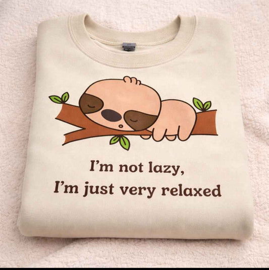 Sloth Printed Crewneck