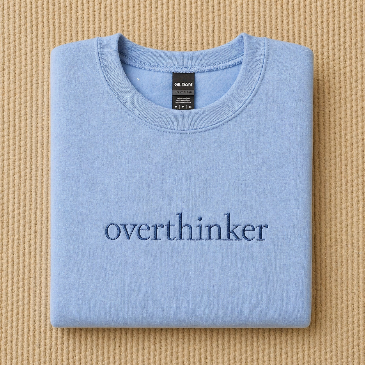 Overthinker Embroidered Crewneck