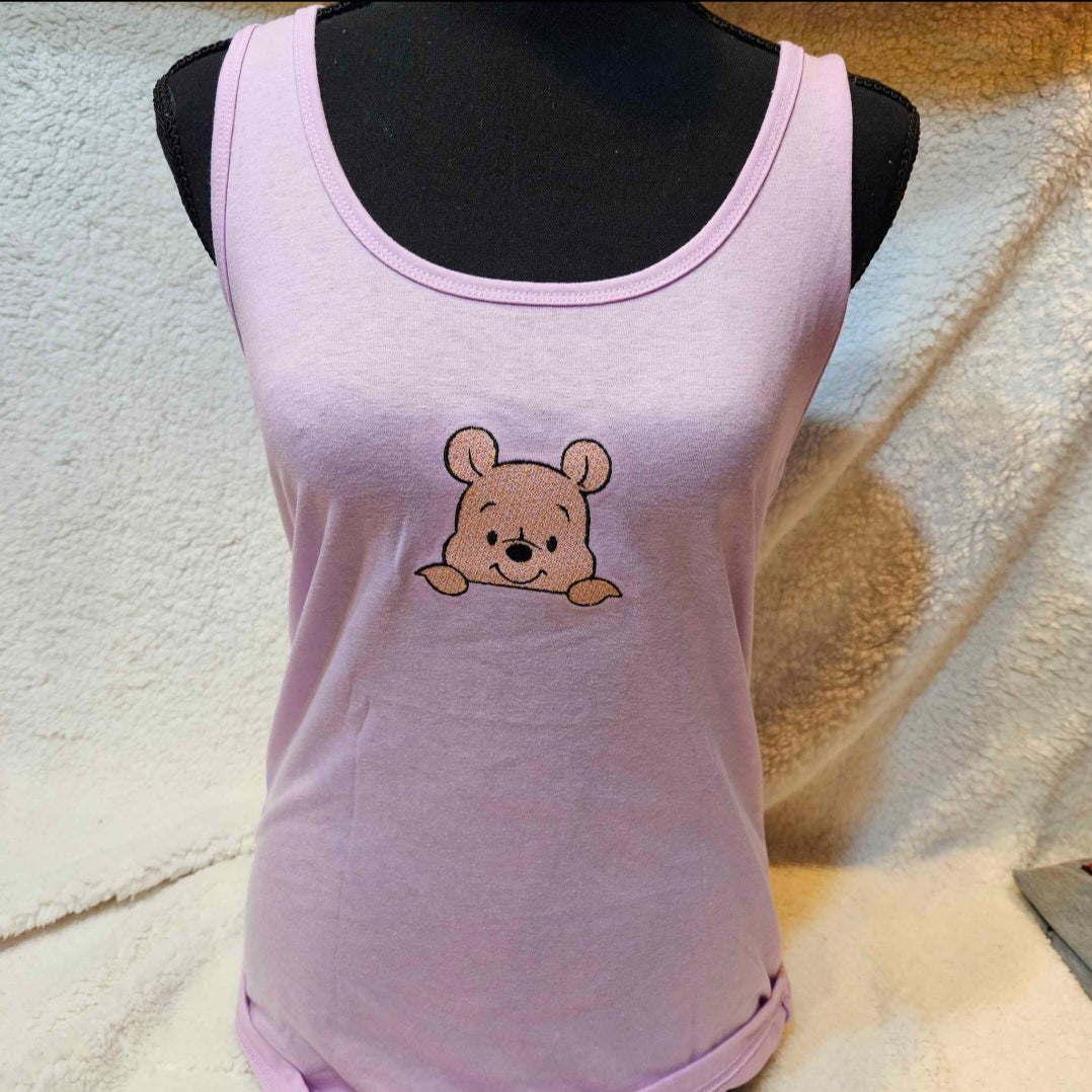 Pooh Embroidered Tank Top