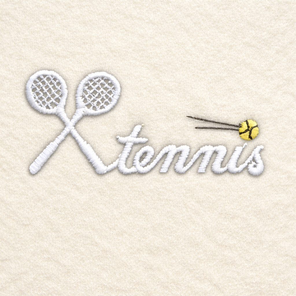 Embroidered Tennis Comfort Colors T-Shirt | Minimal Tennis Shirt | 14 Colors Available | Made to Order