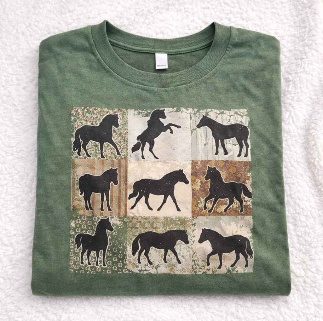 Horse Printed T-Shirt