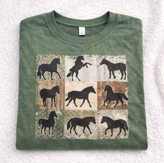 Horse Printed T-Shirt