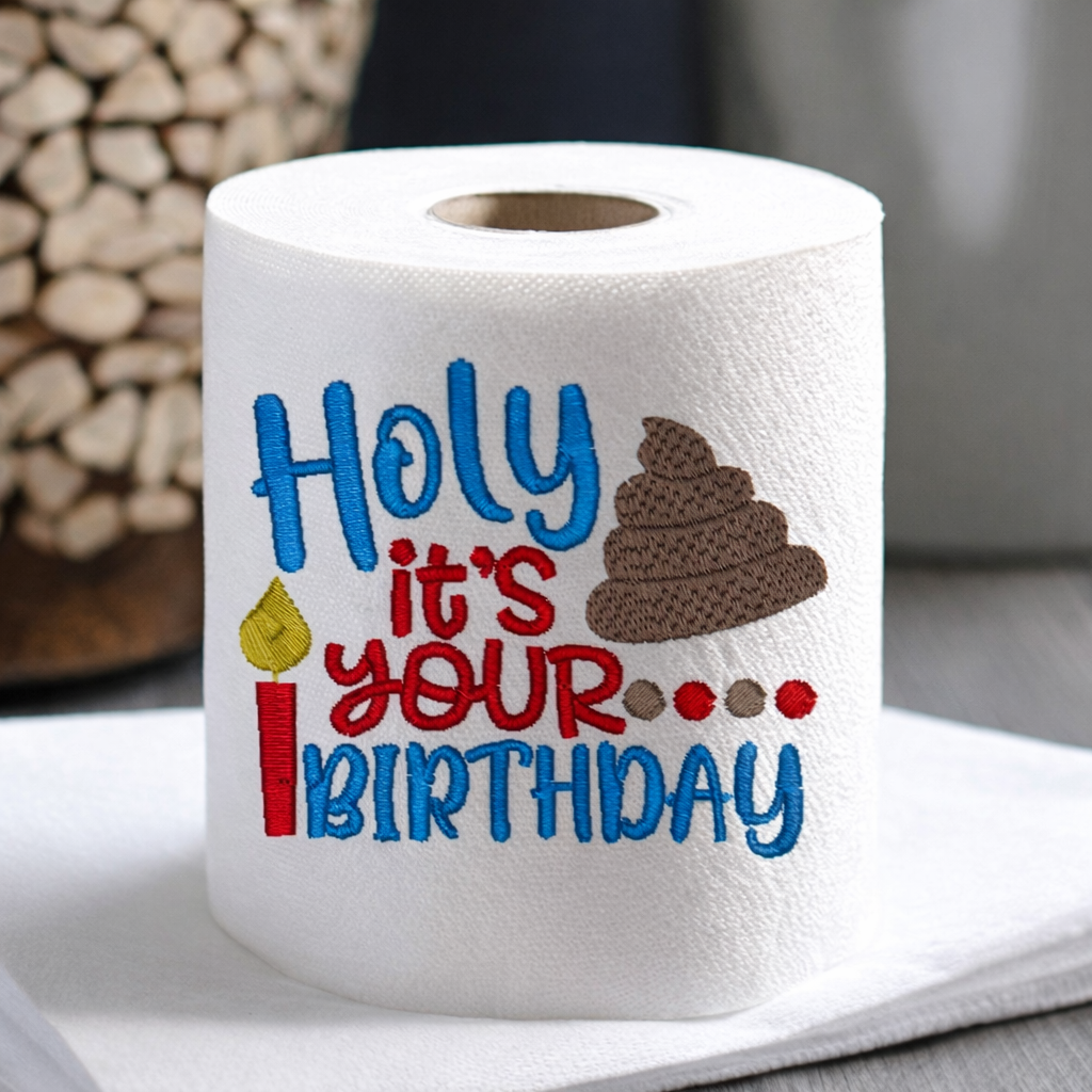 Embroidered Birthday Toilet Paper